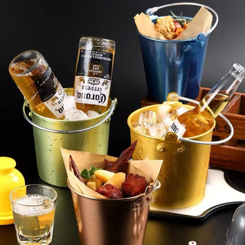 Creative New Electroplating Ktv Ice Bucket for Bar