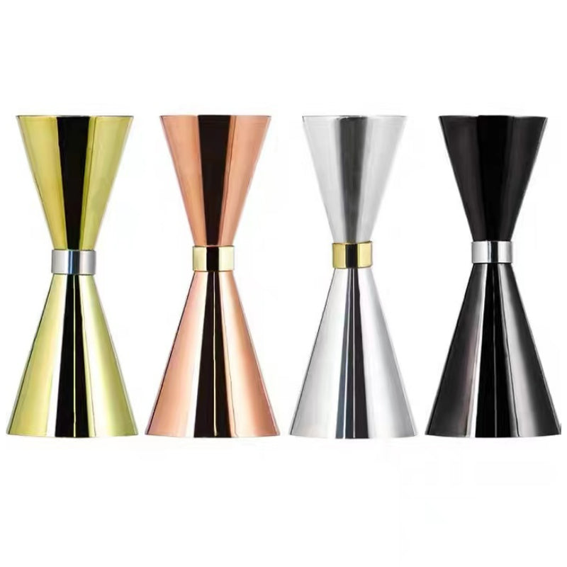 Bar Tools Custom Stainless Steel Jigger Japanese Style Double Side 45/60ml Copper Rose Gold Silver Cocktail Bar Jigger