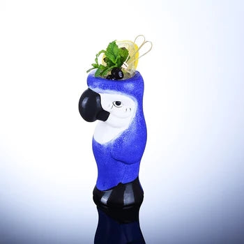Animal Shaped Ceramic Cocktail TIKI Cup Personality Vase Cartoon Cute Parrot Cup