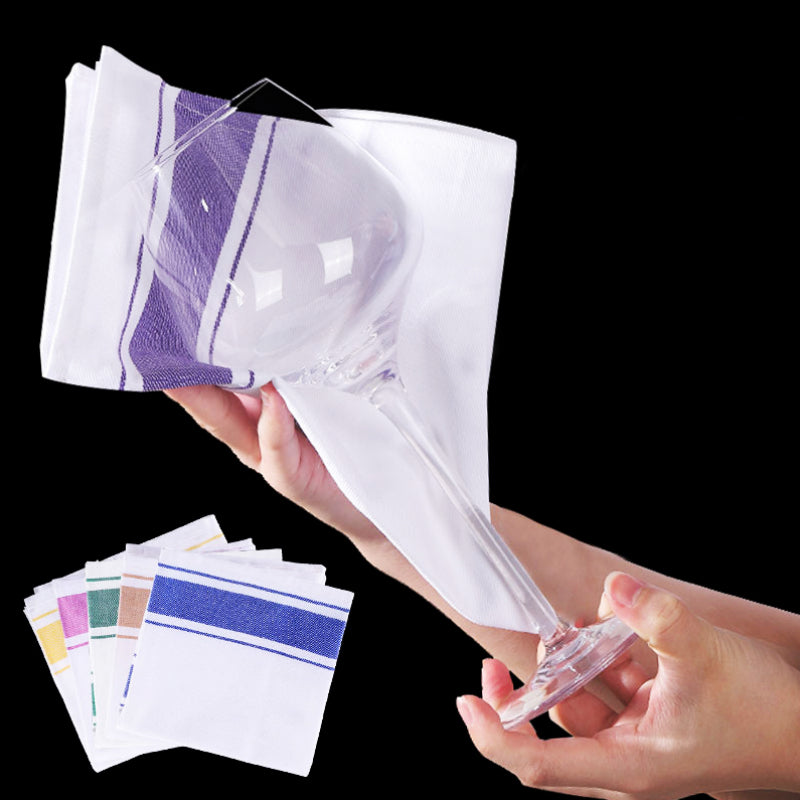 Meduim Size Cleaning Cloth Hotel Dust Cloth,Red Wine Glass Bar Counter Utensils Clean Cloth