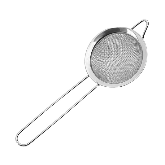 Stainless Steel Fine Mesh Strainer - Cocktail Strainer with Handle - 7"/20cm Fine Mesh Strainer for Bar & Kitchen