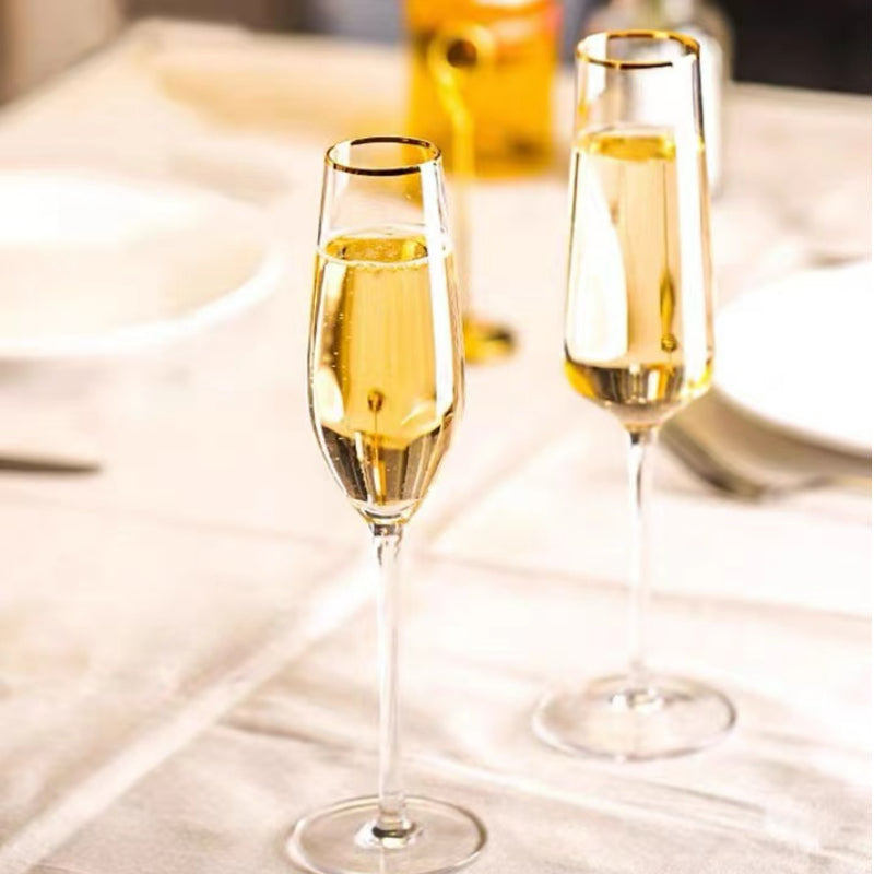 Creative Champagne Glasses Phnom Penh Crystal Unleaded Wine Champagne Glasses European High-heeled Wedding Goblet