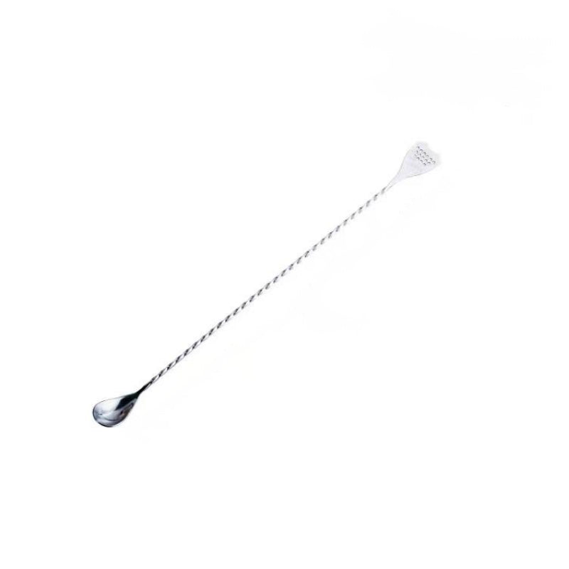 Multi-functional Mixing Bar Spoon with Strainer Tip