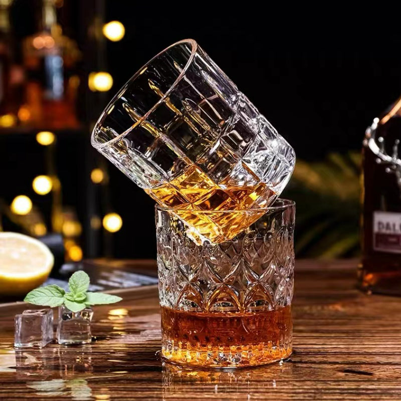 Wholesale Crystal Glass Whiskey Transparent Bar KTV Special Glasses Anti-Fall Household Water Cup