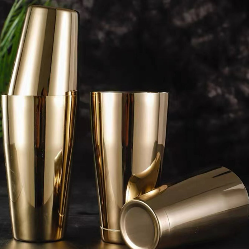 Martini Drink Shaker Stainless Steel Pro Copper Boston Shaker for Bar