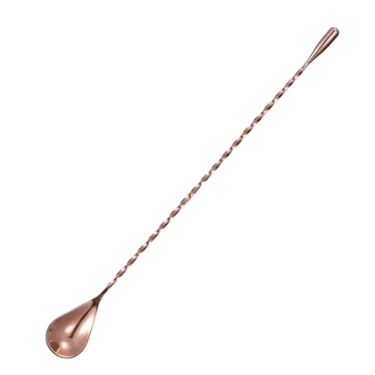 50.0cm Long Water Drop Stainless Steel Cocktai Bar Spoon With Spiral Pattern