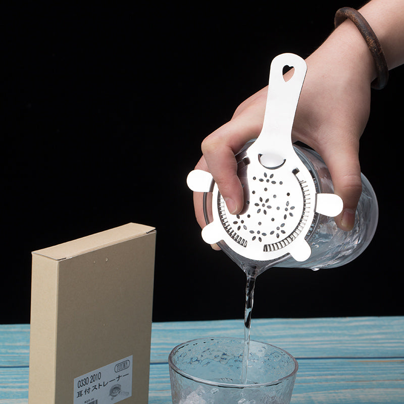 Professional Stainless Steel Bartending Ice Filter Cocktail Ice Isolator Mixing Cup for Bar