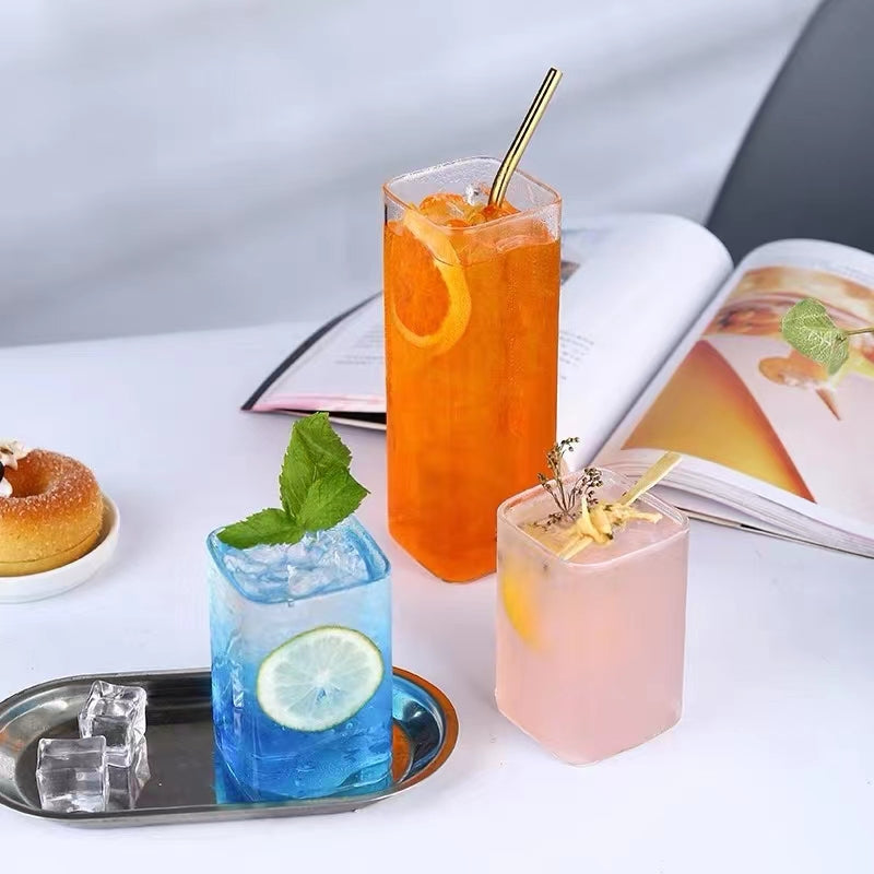 Small Size 250ML Borosilicate Stemless Mixed Glass Cups,Perfect for Cocktail, Coffee, Ice cream