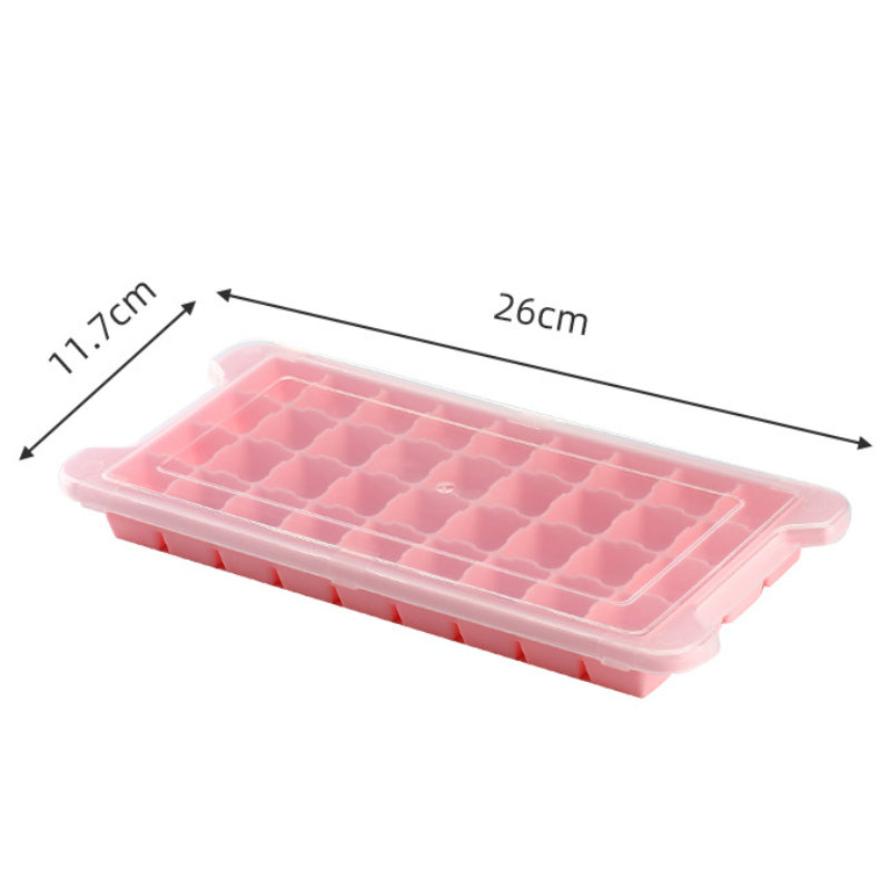 36 Grids-Creative Silicone Ice Cube Tray Ice Cube Tray Mould With Cap