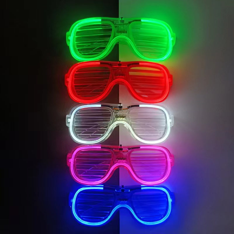 Glowing Glasses Bouncer Birthday Party Bar Cheer Props Stall Toys