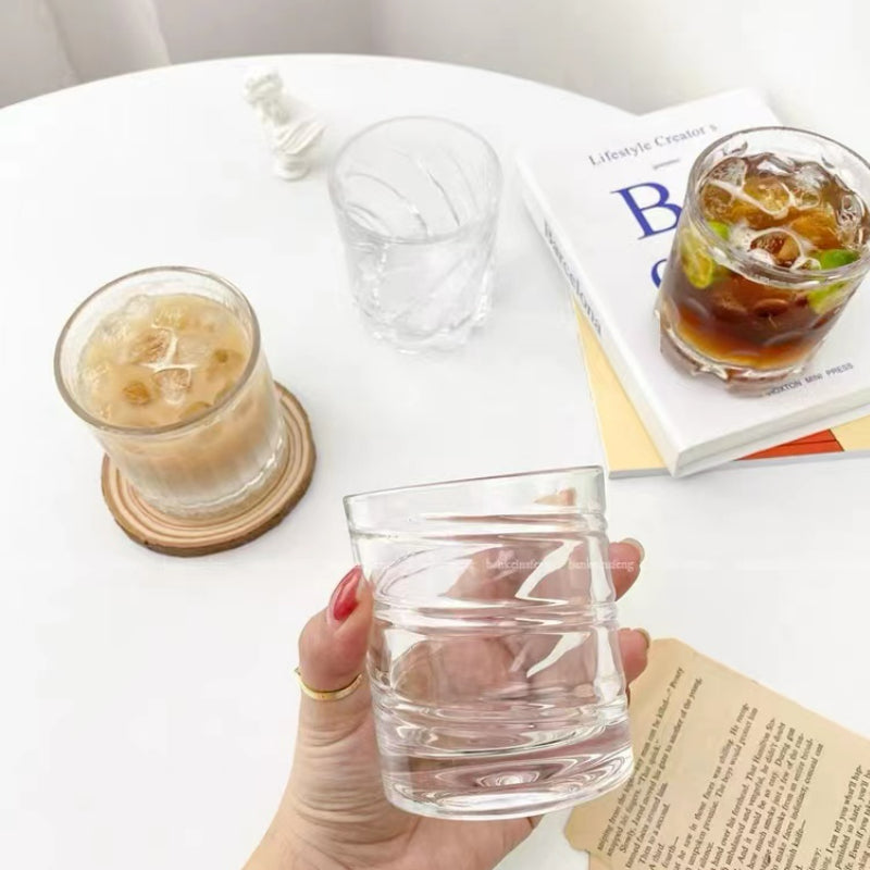 Stable Revolve Release Pressure Whisky Tumbler Crystal Wine Cup Rotating Glass Whiskey Old Fashioned Glass