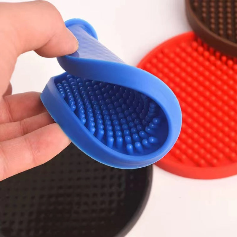 Silicone Beer Coasters Tea Cup Circle Coasters Silicone Drinks Coasters