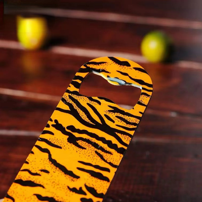 Fancy Bottle Opener Paint Tiger Pattern Beer Bottle Opener