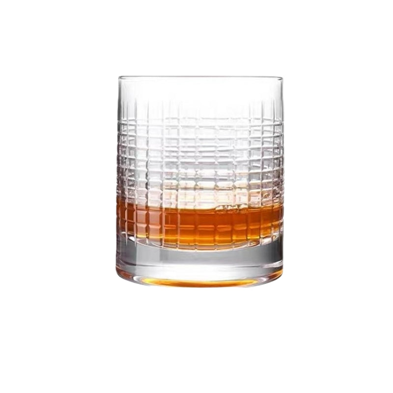 Old Fashioned Unique Rock Glass Whiskey Tasting Glass Cup Liquid 330ml Thick Bottom Crystal Whisky Glass