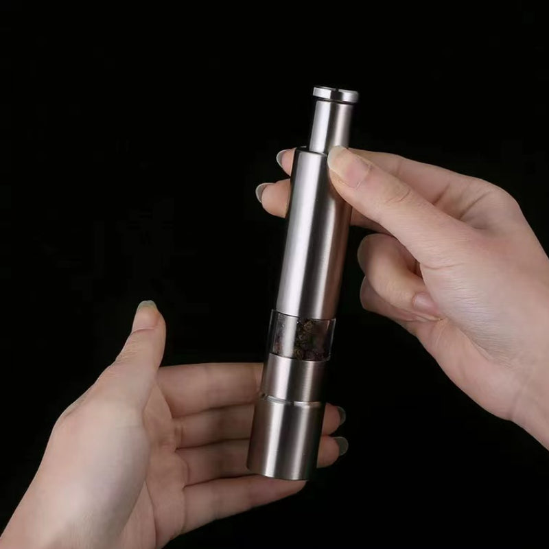 Bartender Professional Pressed Stainless Steel Pepper Sea Salt Grinder