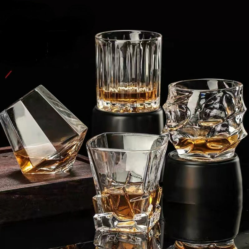 Premium Custom Logo Old Fashioned Crystal Wine Whiskey Racks Glasses Cup