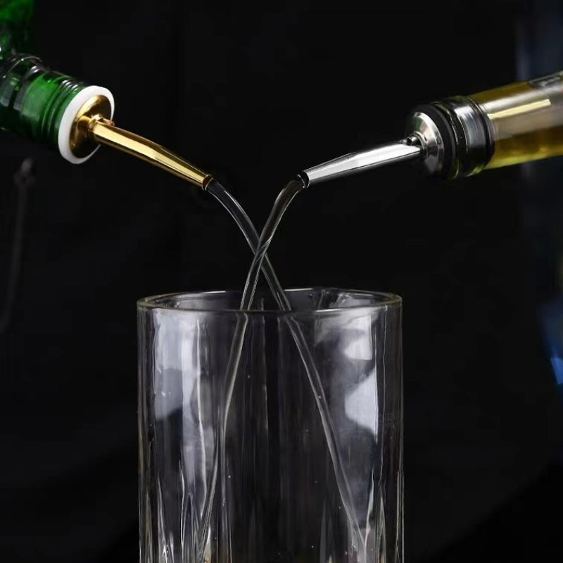 Fancy Bartender Pourer Stainless Steel Wine Mouth Wine Dispenser Pouring Mouth Bottle Stopper