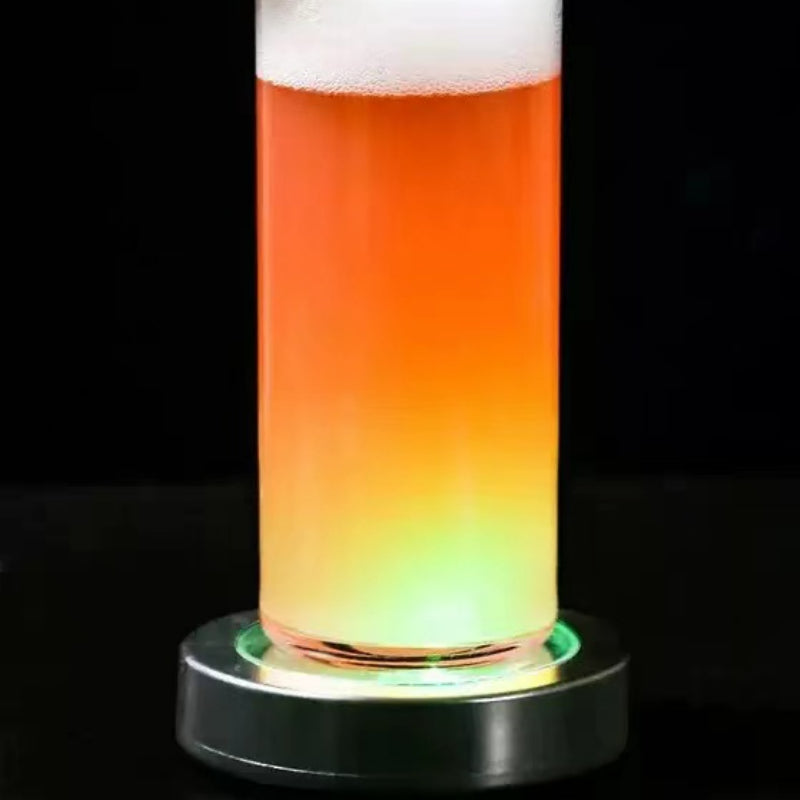 Colorful Changing LED Light Coasters Drink Glass Cup Coasters Bar Party Club Mats Decoration Xmas Gift