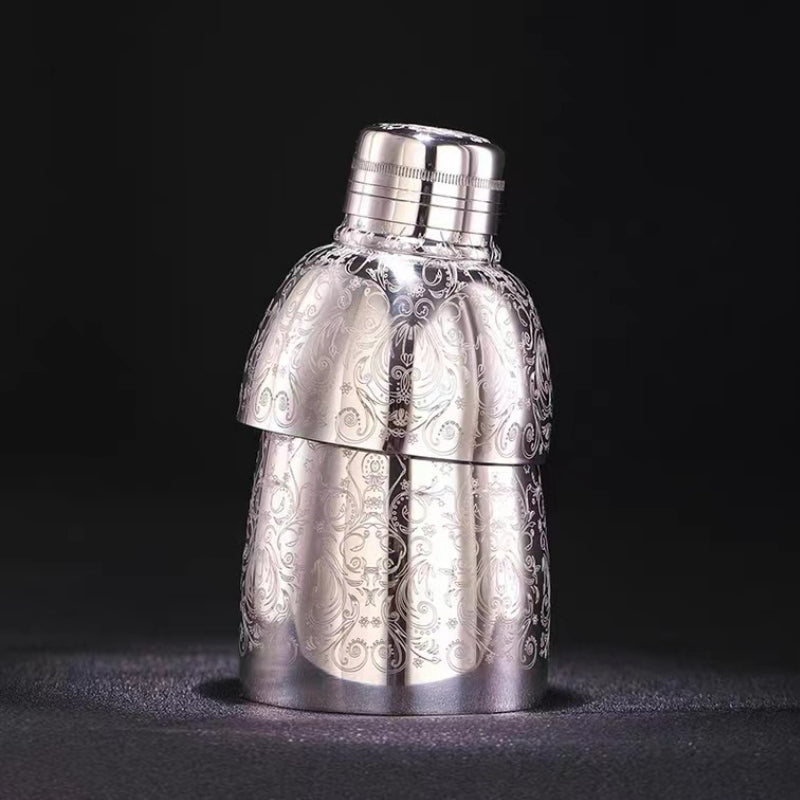 High Quality 304 Etched Stainless Steel Shaker Three-stage Classical Shaker 500ml