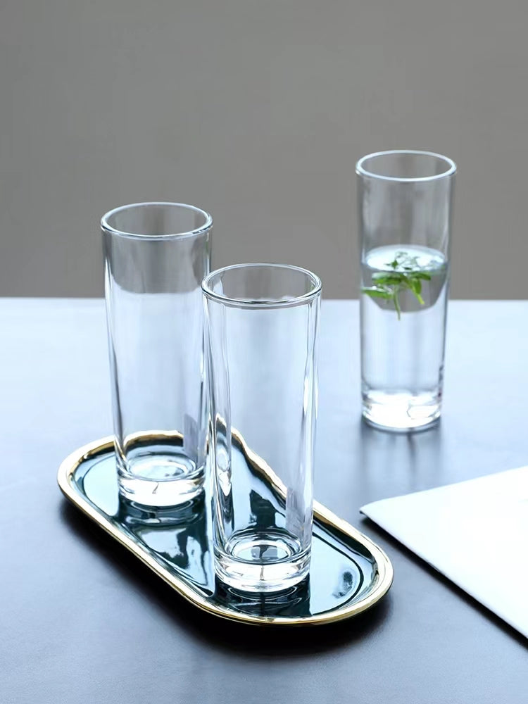 320ML-Straight Cup Glass Collin Cup Juice Cup Milk Tea Cup Cold Drink Cup Long Drink Cup Bar Cocktail Cup