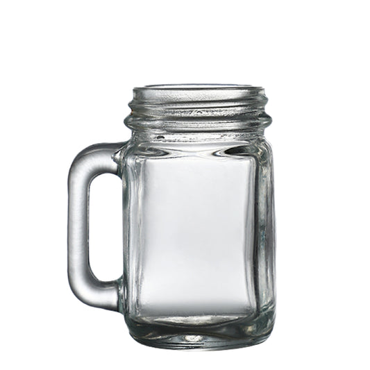 Creative Mason Cup Portable Handle Cocktail Cup Mini Cock Cup Bar Glass Bullet Cup Tray Set