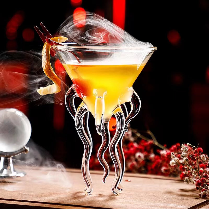 Creative Octopus Martini Glass Creative Cocktail Drinkware Bar Goblet Tools