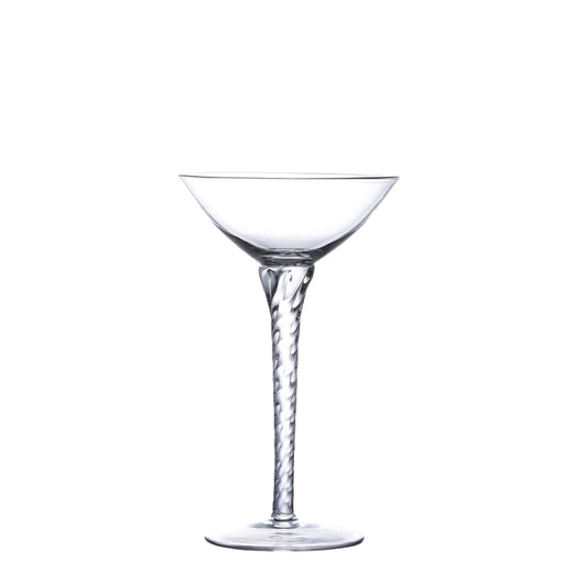 Spiral Spiral Long Handle Champagne Flutes for Bar Juice, Summer Drinks, Martini,