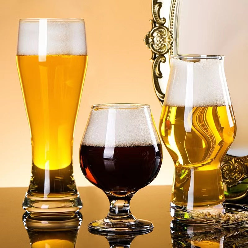 Imported Tempered Glass Beer Mug Craft Beer Mug Beer Mug High-Grade Large-Capacity Hero Mug