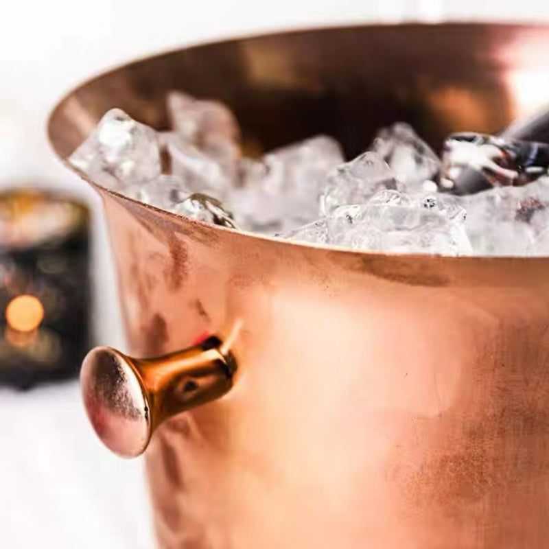 Hotel Supplies Bucket Wholesale 5L Stainless Steel Ice Bucket Luxury Gold Stainless Steel Ice Bucket