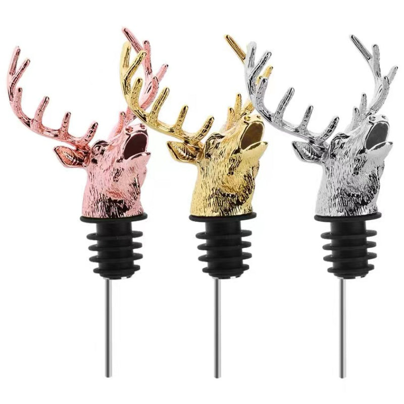 Animals Deer Shape Wine Bottle Cork Pourer Aerator Dispenser