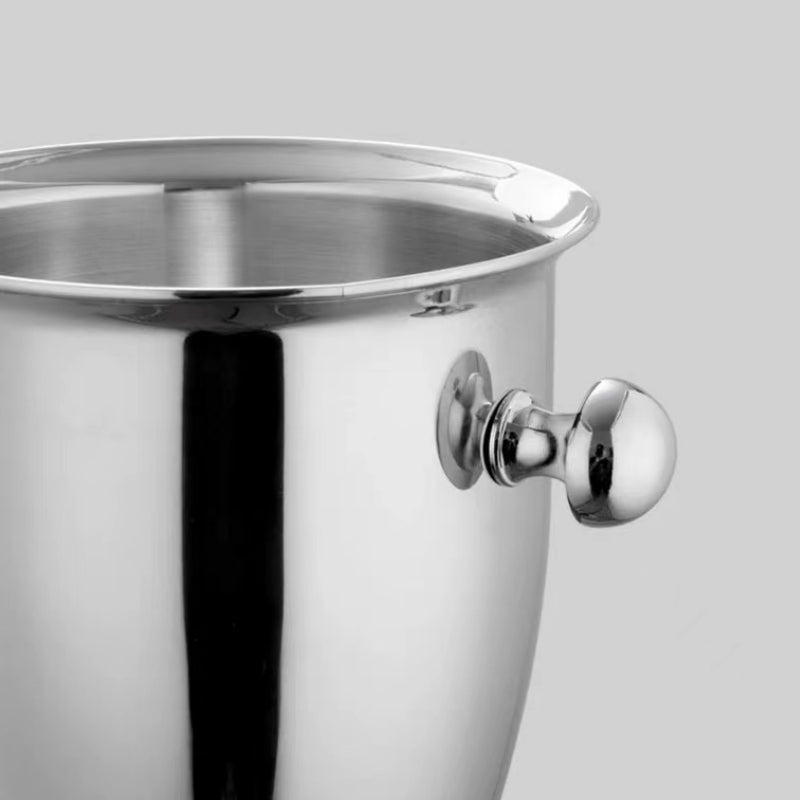 2L 5L Stainless Steel Thicken Ice Bucket Red Wine Ice Bucket Champagne Beer Bucket for Bar