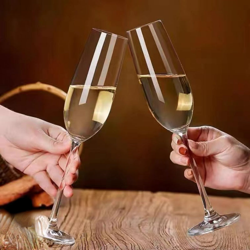 European Style Glass Champagne Cup Creative Wedding Crystal Wine Glass Goblet Lead-free Crystal Wine Cup