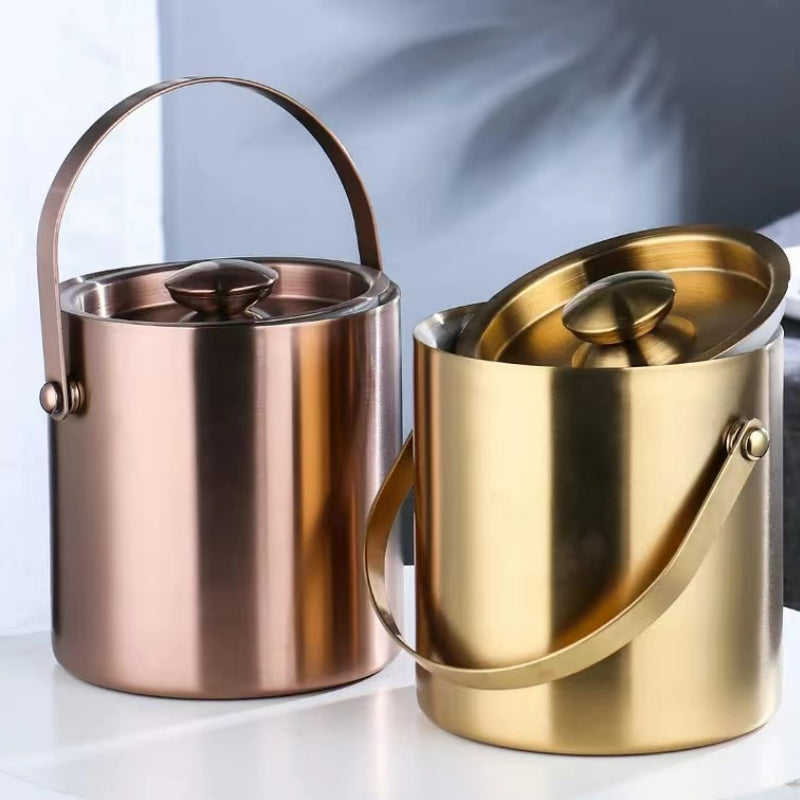 Fancy Stainless Steel Ice Bucket Customized Classy Metal Champagne Ice Bucket for Bar