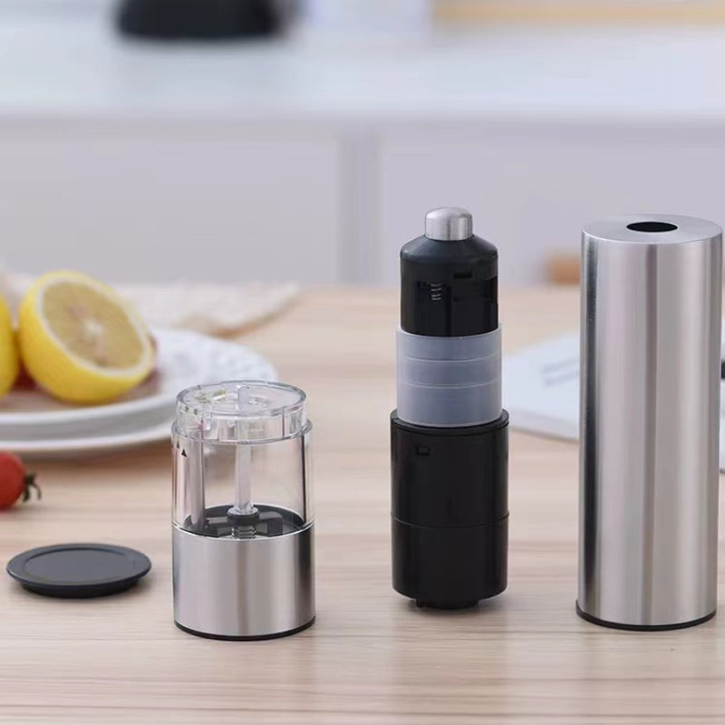 Automatic Stainless Steel Pepper Mill Electric Grinder Black Pepper Mill