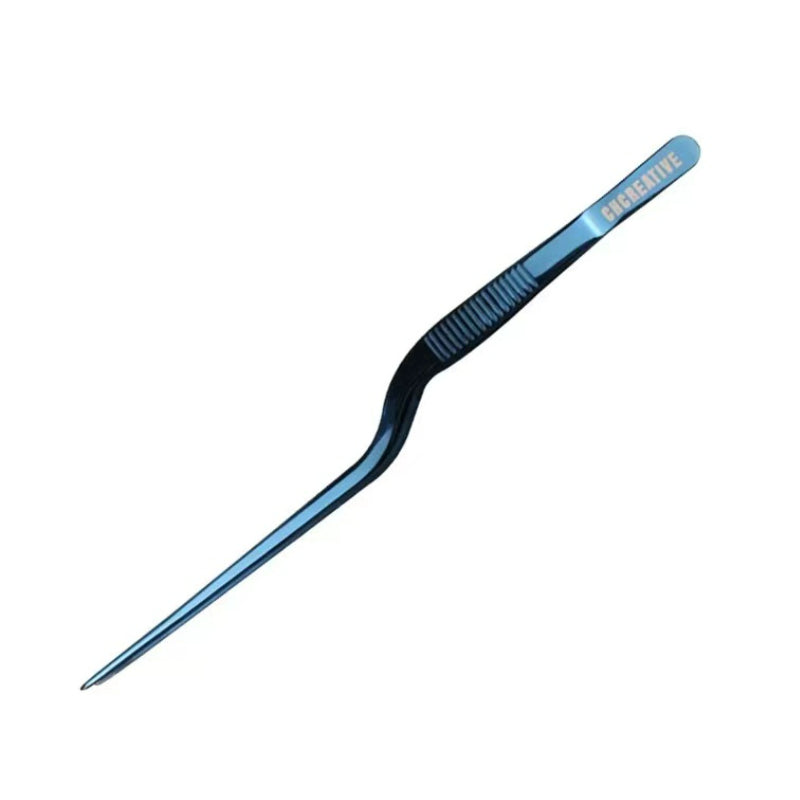 High Quality Details Tweezers Elbow Straight Head Food Tweezers Chef Tweezers
