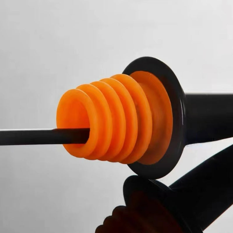 Liquor Pour Spout Set Stainless Steel Drink Pourer Spouts for Liquor Shot Pourer Spout with Long Dust Caps Dispenser