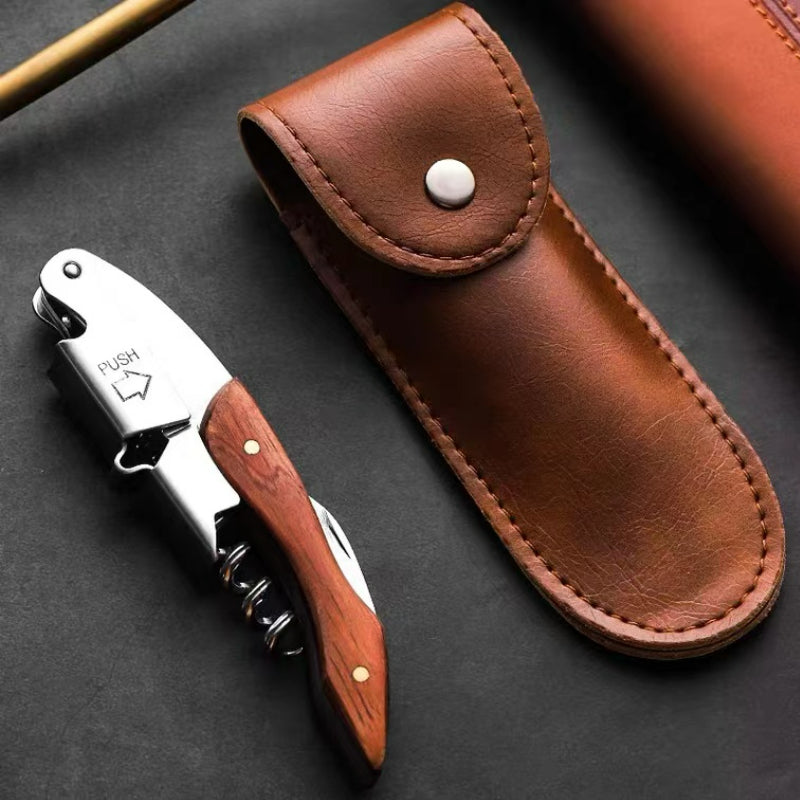 Custom Stainless Steel Wine Opener Wine Bottle Opener Boomerang Folding Waiters Opener