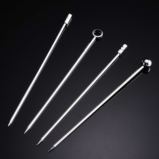 Creative Stainless Steel Cocktail Needle Fruit Stick Olive Bartender Bar Wine Needle Decoration