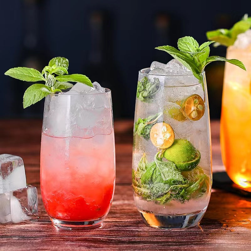 375ML-Lead-Free Crystal Mojito Cocktail Glass Water Glass Long Drink Glass Collin Glass Juice Glass Drink Glass