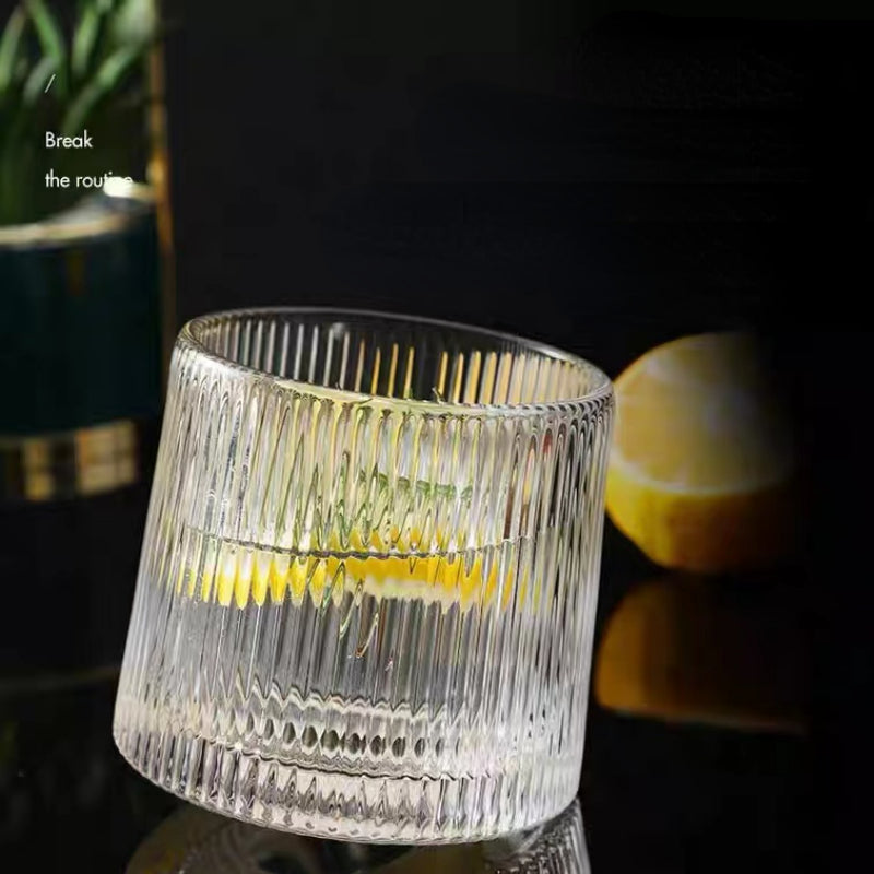 High Quality 160ml Whisky Glass Cup Creative Rotation Decompression Ins Beer Glass Crystal Wine Glass Cup Household