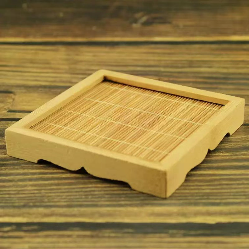 Factory Custom Coaster Eco-friendly Large Organic Bamboo Coaster for Bar