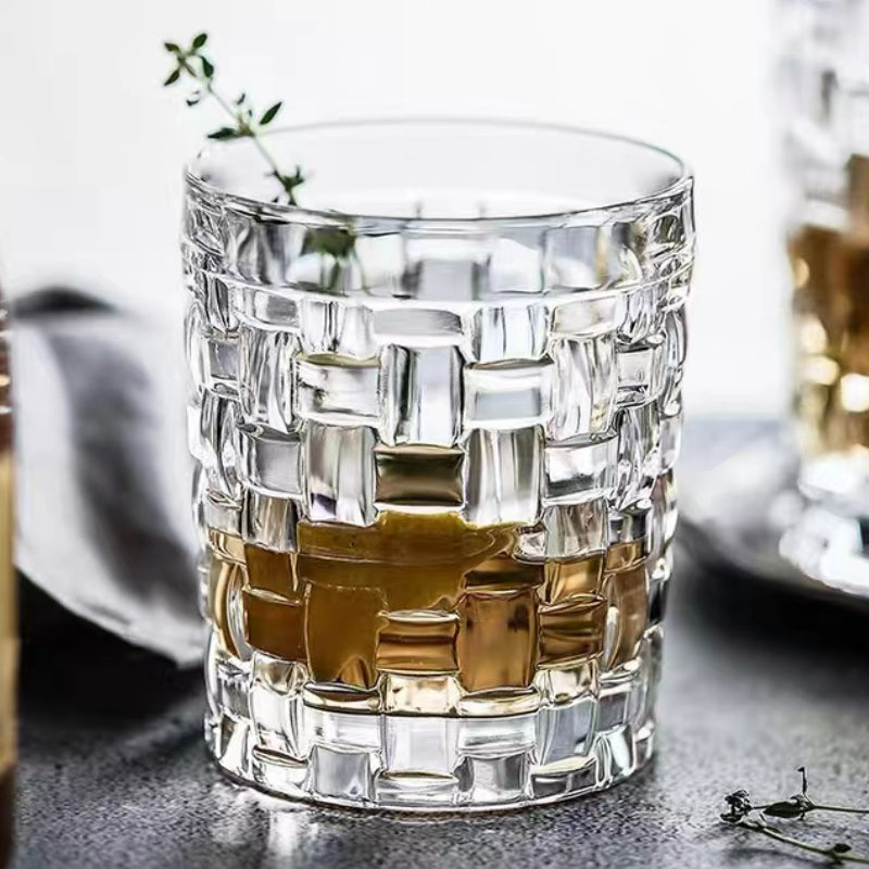 Lead-free Glass Crystal Transparent Wine Whiskey Glass Cup Vintage Glass Mug