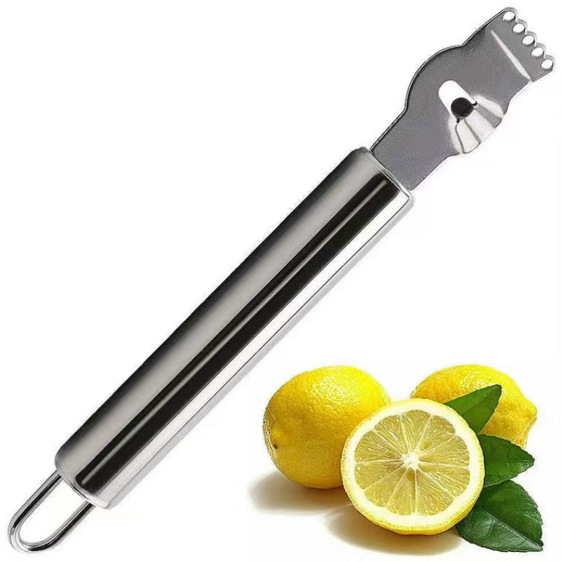 Stainless Steel Lemon Pump Manual Fruit Peeler Multi-Function Tool