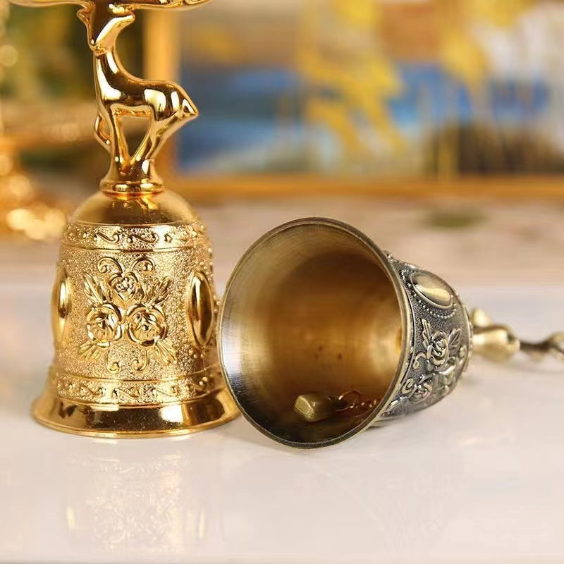 Deer Bells Roses New Hand-Rolled Bells Bar Restaurant Bar Bell Open Meal Bell Table Bell