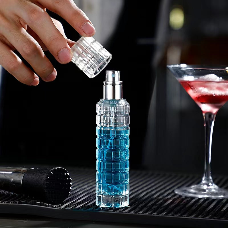 Bartender Special Bitters Bottle Cocktail Spray Bottle Transparent Glass Sub-Bottling Decorative Bottle