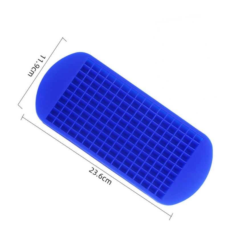Silicone Mini Ice Cube Trays, 160 Crushed Ice Cube Molds Easy Release Small Ice Cube for Chilling Whiskey Cocktail