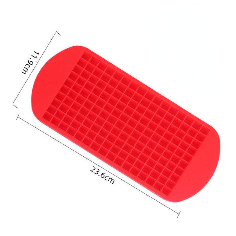 Silicone Mini Ice Cube Trays, 160 Crushed Ice Cube Molds Easy Release Small Ice Cube for Chilling Whiskey Cocktail