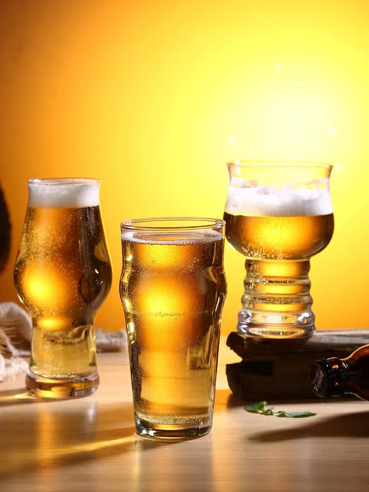 Imported Tempered Glass Beer Mug Craft Beer Mug Beer Mug High-Grade Large-Capacity Hero Mug