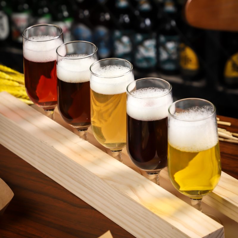Wooden Rack Wine Glass Rack Glass Craft Beer Mug Pine Wood Cup Plate Creative Bar Clear Bar Beer Mug Holder