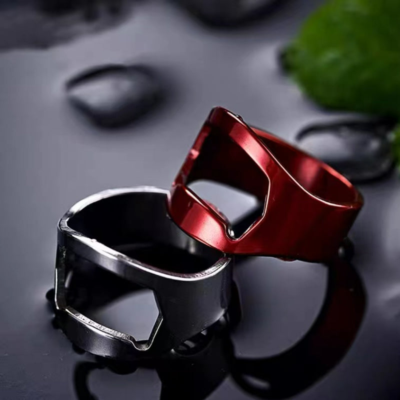 Creative Mini Opener Stainless Steel Finger Ring Opener Bar Tools